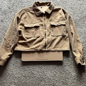 Tan cropped jacket